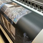 Сольвентний друк на литому банері