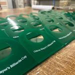 УФ фотодрук білим кольором на акрилі