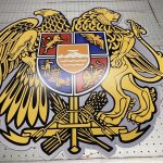 УФ фотодрук повнокольоровий з білим кольором на акрилі