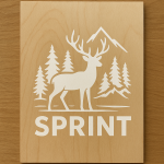 УФ фотодрук білим кольором на фанері