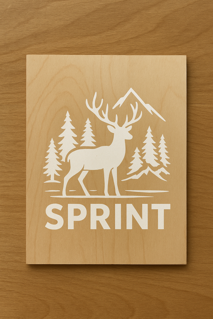 УФ фотодрук білим кольором на фанері