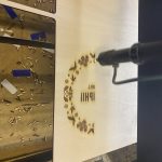 Растровая гравировка на фанере