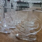 УФ фотодрук білим кольором на акрилі