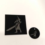 Растрове гравірування на акрилі