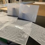 УФ фотодрук білим кольором на полістиролі