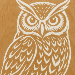 УФ фотодрук білим кольором на фанері