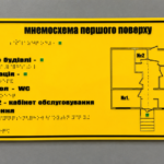 Таблички зі шрифтом брайля